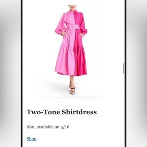 GUC Christopher John Rogers for Target pink maxi dress with belt